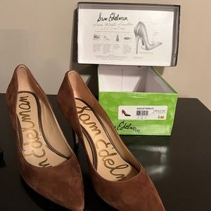 Brown Suede Pumps
